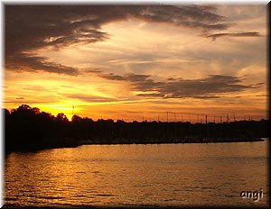 Sonnenuntergang in gelb