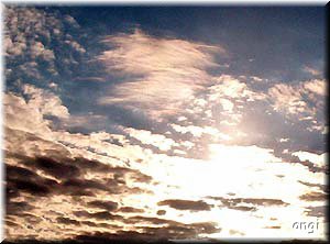 Ein Gebirge aus Wolken