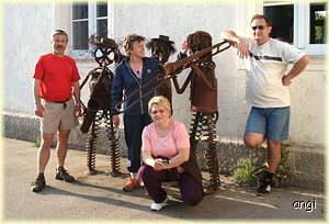 Pause bei drahtigen Musikanten