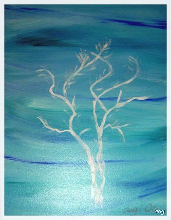 Winterbaum mit Himmel