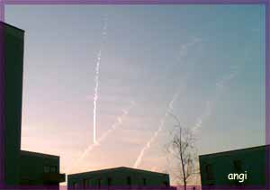 Kratzer am Morgenhimmel